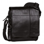 410-602-60 (011854) ΤΣΑΝΤΑ ΩΜΟΥ -M- ME ΚΑΠΑΚΙ  ΔΕΡΜΑΤΙΝΗ CAMEL ACTIVE PINE ΜΑΥΡΗ