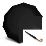 57711000 Umbrella Knirps® AUTOM.LONG  ΞΥΛ.ΛΑΒΗ, BLACK