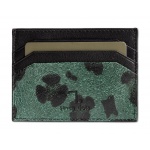 LEOPARD-90-005 ΘΗΚΗ ΚΑΡΤΩΝ ΔΕΡΜΑ 7.DOTS GREEN