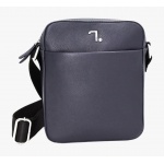 ATLAS 60-101 ΤΣΑΝΤΑ ΩΜΟΥ ΔΕΡΜΑ SAFFIANO 7.DOTS -M- NAVY
