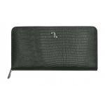VENUS-75-017 ΠΟΡΤΟΦΟΛΙ 7.DOTS ΔΕΡΜΑ LIZARD PRINT (Γ) ZIP ΠΡΑΣΙΝΟ
