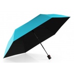 22001340 UMBR.KNIRPS U.200  DUOMATIC MED.,TURQUOISE WITH BLACK COATING, HEATSHIELD