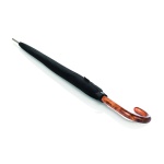 37711000 Umbrella Knirps® AUTOM.LONG 10  ΞΥΛ.ΛΑΒΗ BLACK