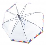 87608609 Umbrella Knirps MANUAL LONG TRANSPARENT PRIDE