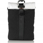 CLASSIQ AIRPAQ 2.0 ROLLTOP/WHITE ΣΑΚΙΔΙΟ ΠΛΑΤΗΣ BLACK 