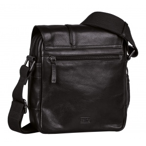 410-602-60 (011854) ΤΣΑΝΤΑ ΩΜΟΥ -M- ME ΚΑΠΑΚΙ  ΔΕΡΜΑΤΙΝΗ CAMEL ACTIVE PINE ΜΑΥΡΗ