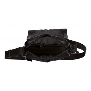 410-602-60 (011854) ΤΣΑΝΤΑ ΩΜΟΥ -M- ME ΚΑΠΑΚΙ  ΔΕΡΜΑΤΙΝΗ CAMEL ACTIVE PINE ΜΑΥΡΗ
