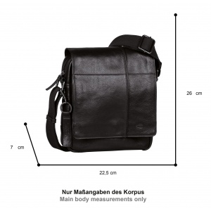 410-602-60 (011854) ΤΣΑΝΤΑ ΩΜΟΥ -M- ME ΚΑΠΑΚΙ  ΔΕΡΜΑΤΙΝΗ CAMEL ACTIVE PINE ΜΑΥΡΗ