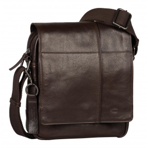 410-602-29 (011855) ΤΣΑΝΤΑ ΩΜΟΥ -M- ME ΚΑΠΑΚΙ  ΔΕΡΜΑΤΙΝΗ CAMEL ACTIVE PINE ΚΑΦΕ