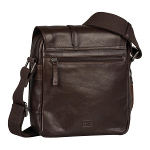 410-602-29 (011855) ΤΣΑΝΤΑ ΩΜΟΥ -M- ME ΚΑΠΑΚΙ  ΔΕΡΜΑΤΙΝΗ CAMEL ACTIVE PINE ΚΑΦΕ