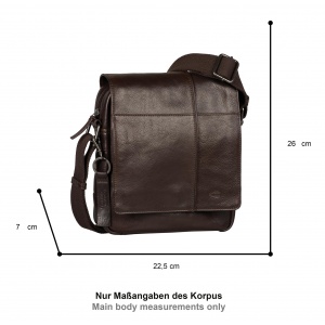 410-602-29 (011855) ΤΣΑΝΤΑ ΩΜΟΥ -M- ME ΚΑΠΑΚΙ  ΔΕΡΜΑΤΙΝΗ CAMEL ACTIVE PINE ΚΑΦΕ