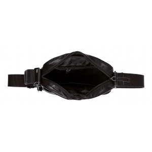410-601-60 (011856) ΤΣΑΝΤΑ ΩΜΟΥ -S- ΔΕΡΜΑΤΙΝΗ CAMEL ACTIVE PINE ΜΑΥΡΗ