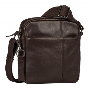 410-601-29 (011857) ΤΣΑΝΤΑ ΩΜΟΥ -S- ΔΕΡΜΑΤΙΝΗ CAMEL ACTIVE PINE ΚΑΦΕ