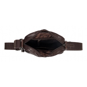 410-601-29 (011857) ΤΣΑΝΤΑ ΩΜΟΥ -S- ΔΕΡΜΑΤΙΝΗ CAMEL ACTIVE PINE ΚΑΦΕ