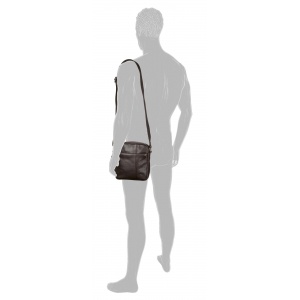 410-601-29 (011857) ΤΣΑΝΤΑ ΩΜΟΥ -S- ΔΕΡΜΑΤΙΝΗ CAMEL ACTIVE PINE ΚΑΦΕ