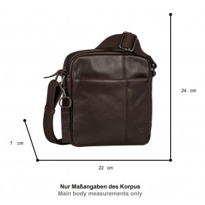410-601-29 (011857) ΤΣΑΝΤΑ ΩΜΟΥ -S- ΔΕΡΜΑΤΙΝΗ CAMEL ACTIVE PINE ΚΑΦΕ