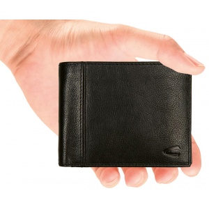 410-704-60 (011866) ΠΟΡΤΟΦΟΛΙ ΠΛΑΓΙΟ Μ/Χ ΔΕΡΜΑΤΙΝΟ CAMEL ACTIVE PINE ΜΑΥΡΟ