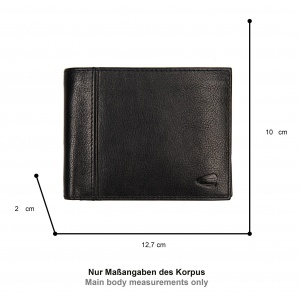 410-704-60 (011866) ΠΟΡΤΟΦΟΛΙ ΠΛΑΓΙΟ Μ/Χ ΔΕΡΜΑΤΙΝΟ CAMEL ACTIVE PINE ΜΑΥΡΟ