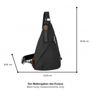 411-602-60 (012317), ΤΣΑΝΤΑ ΩΜΟΥ/ΣΑΚΙΔΙΟ SLING CAMEL ACTIVE AURUM ΜΑΥΡΗ