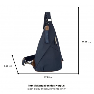 411-602-53 (012318), ΤΣΑΝΤΑ ΩΜΟΥ/ΣΑΚΙΔΙΟ SLING CAMEL ACTIVE AURUM ΣΚ.ΜΠΛΕ