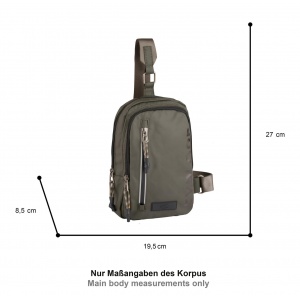 401-604-35 (011267) ΤΣΑΝΤΑ ΩΜΟΥ SLING CAMEL ACTIVE EXPLORE ΧΑΚΙ