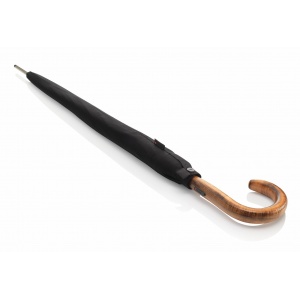 57711000 Umbrella Knirps® AUTOM.LONG  ΞΥΛ.ΛΑΒΗ, BLACK