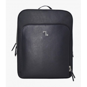 ATLAS 20-125 ΣΑΚΙΔΙΟ ΠΛΑΤΗΣ ΔΕΡΜΑ SAFFIANO 7.DOTS -L- BLACK