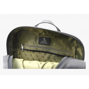 ATLAS 20-125 ΣΑΚΙΔΙΟ ΠΛΑΤΗΣ ΔΕΡΜΑ SAFFIANO 7.DOTS -L- BLACK