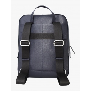 ATLAS 20-125 ΣΑΚΙΔΙΟ ΠΛΑΤΗΣ ΔΕΡΜΑ SAFFIANO 7.DOTS -L- NAVY