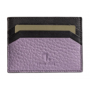 CORONA-90-005 ΘΗΚΗ ΚΑΡΤΩΝ ΔΕΡΜΑ 7.DOTS PURPLE