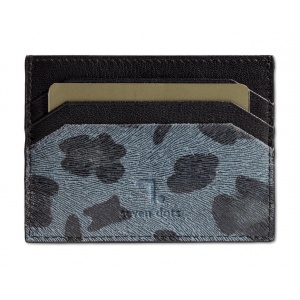 LEOPARD-90-005 ΘΗΚΗ ΚΑΡΤΩΝ ΔΕΡΜΑ 7.DOTS BLUE