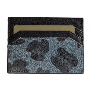LEOPARD-90-005 ΘΗΚΗ ΚΑΡΤΩΝ ΔΕΡΜΑ 7.DOTS BLUE