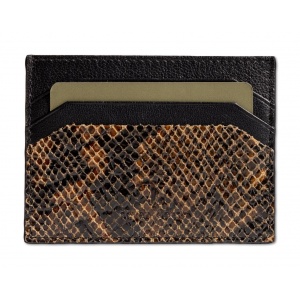 SNAKE-90-005 ΘΗΚΗ ΚΑΡΤΩΝ ΔΕΡΜΑ 7.DOTS OLIVE