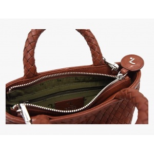 ELECTRA ΓΥΝ.ΤΣΑΝΤΑ 15-109 -S- 7.DOTS ΔΕΡΜΑ BRANDY