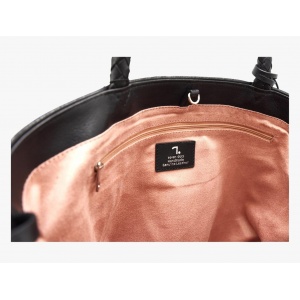 ELECTRA TOTE ΤΣΑΝΤΑ 16-111 -L- 7.DOTS ΔΕΡΜΑ BLACK