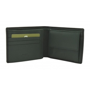 NEPTUNE-70-001 ΠΟΡΤΟΦΟΛΙ ΔΕΡΜΑ 7.DOTS HL Μ/Χ BLACK/GREEN