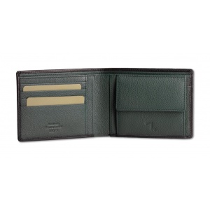 NEPTUNE-70-002 ΠΟΡΤΟΦΟΛΙ ΔΕΡΜΑ 7.DOTS HL Χ/Χ BLACK/GREEN
