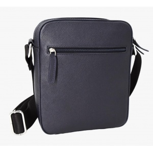 ATLAS 60-101 ΤΣΑΝΤΑ ΩΜΟΥ ΔΕΡΜΑ SAFFIANO 7.DOTS -M- NAVY