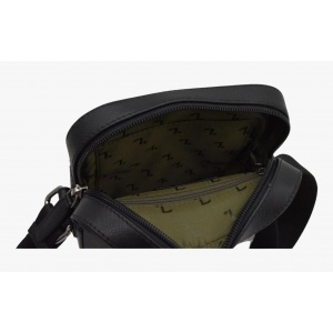 ATLAS 60-127 ΤΣΑΝΤΑ ΩΜΟΥ ΔΕΡΜΑ SAFFIANO 7.DOTS -S- BLACK