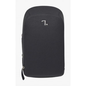 ATLAS 60-129 BODY BAG ΔΕΡΜΑ SAFFIANO 7.DOTS -M- NAVY