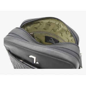 ERMIS 60-101 ΤΣΑΝΤΑ ΩΜΟΥ ΔΕΡΜΑ ΠΛΕΚΤΟ 7.DOTS -M- BLACK