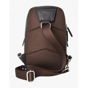 URANUS 60-123 BODY BAG ΔΕΡΜΑ 7.DOTS -M- D.BROWN