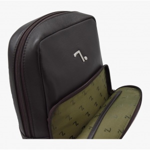 URANUS 60-123 BODY BAG ΔΕΡΜΑ 7.DOTS -M- D.BROWN