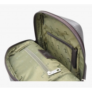 URANUS 60-123 BODY BAG ΔΕΡΜΑ 7.DOTS -M- D.BROWN