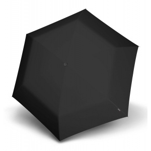 005010012 UMBR.KNIRPS US.050 ULTRA LIGHT SLIM MANUAL BLACK WITH BLACK UV COATING AND HEATSHIELD