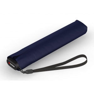 005012012 UMBR.KNIRPS US.050 ULTRA LIGHT SLIM MANUAL NAVY WITH BLACK UV COATING AND HEATSHIELD