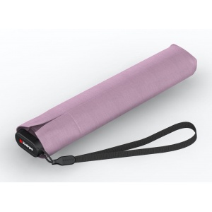 00501800 UMBR.KNIRPS US.050 SLIM MANUAL MED., ROSE WITH BLACK COATING