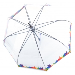 87608609 Umbrella Knirps MANUAL LONG TRANSPARENT PRIDE