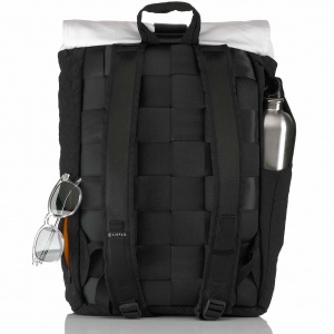 CLASSIQ AIRPAQ 2.0 ROLLTOP/WHITE ΣΑΚΙΔΙΟ ΠΛΑΤΗΣ BLACK 