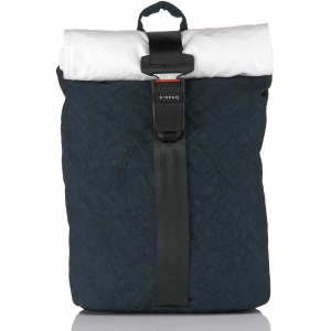 CLASSIQ AIRPAQ 2.0 ROLLTOP/WHITE ΣΑΚΙΔΙΟ ΠΛΑΤΗΣ BLUE